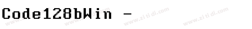 Code128bWin 字体转换